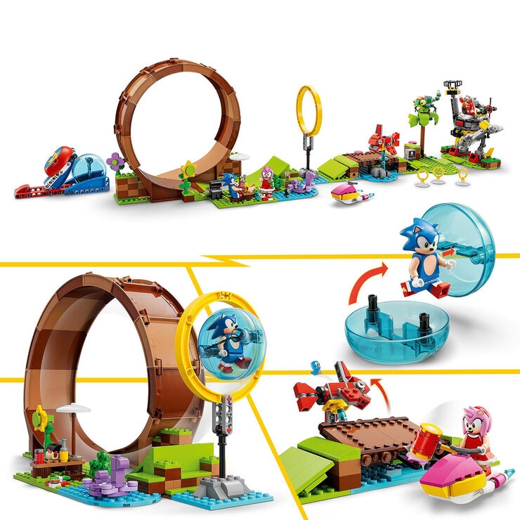 Buy LEGO Sonic's Green Hill Zone Loop Challenge Overview Image at Costco.co.uk