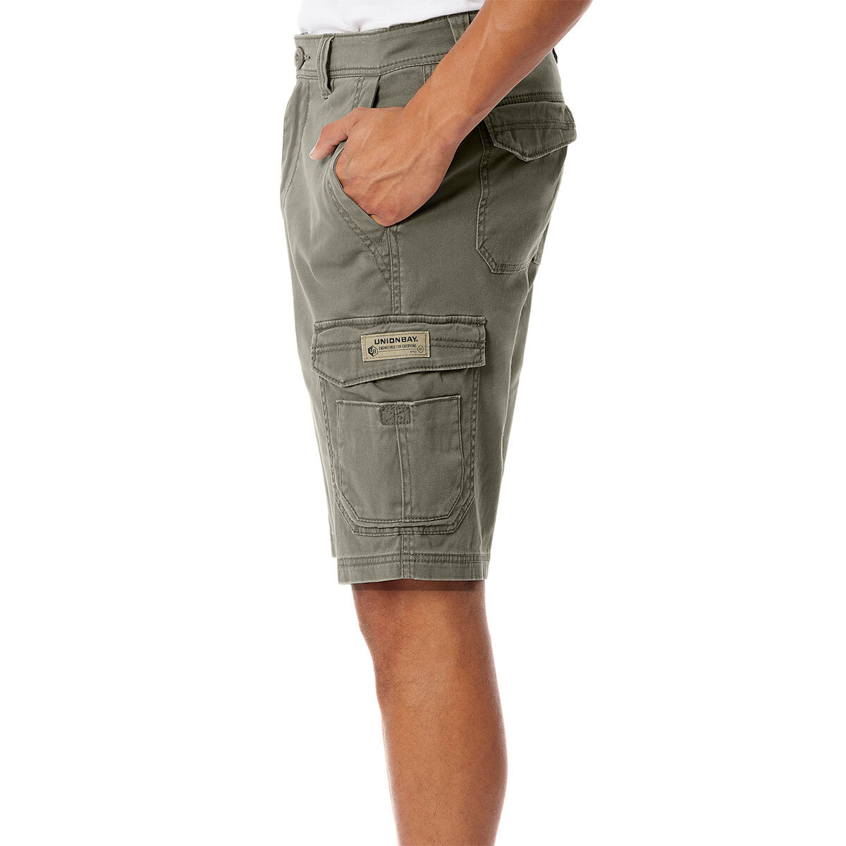 Lifestyle image of side of shorts