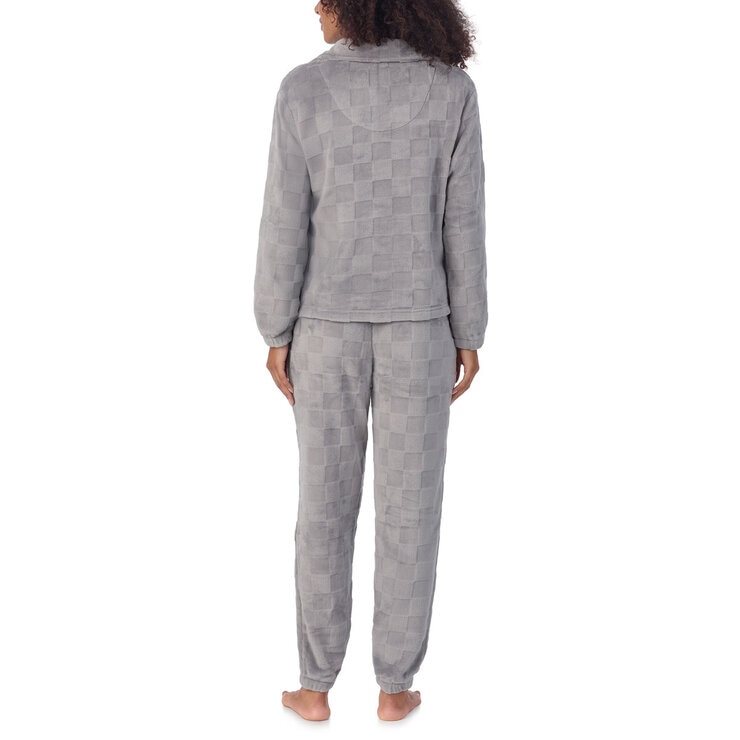 Jane & Bleecker Plush Lounge Set in Grey, Extra Large