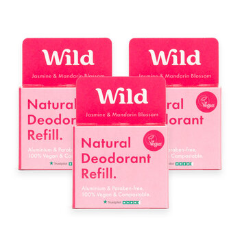 Wild Jasmine & Mandarin Blossom Deodorant Refills, 3 Pack