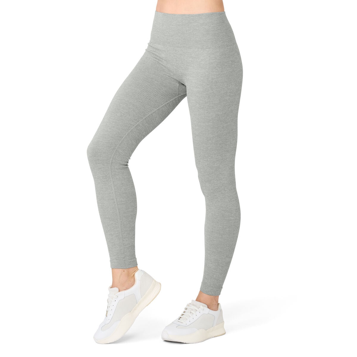 Lemon Ladies Ribbed Legging 2 Pack in Grey
