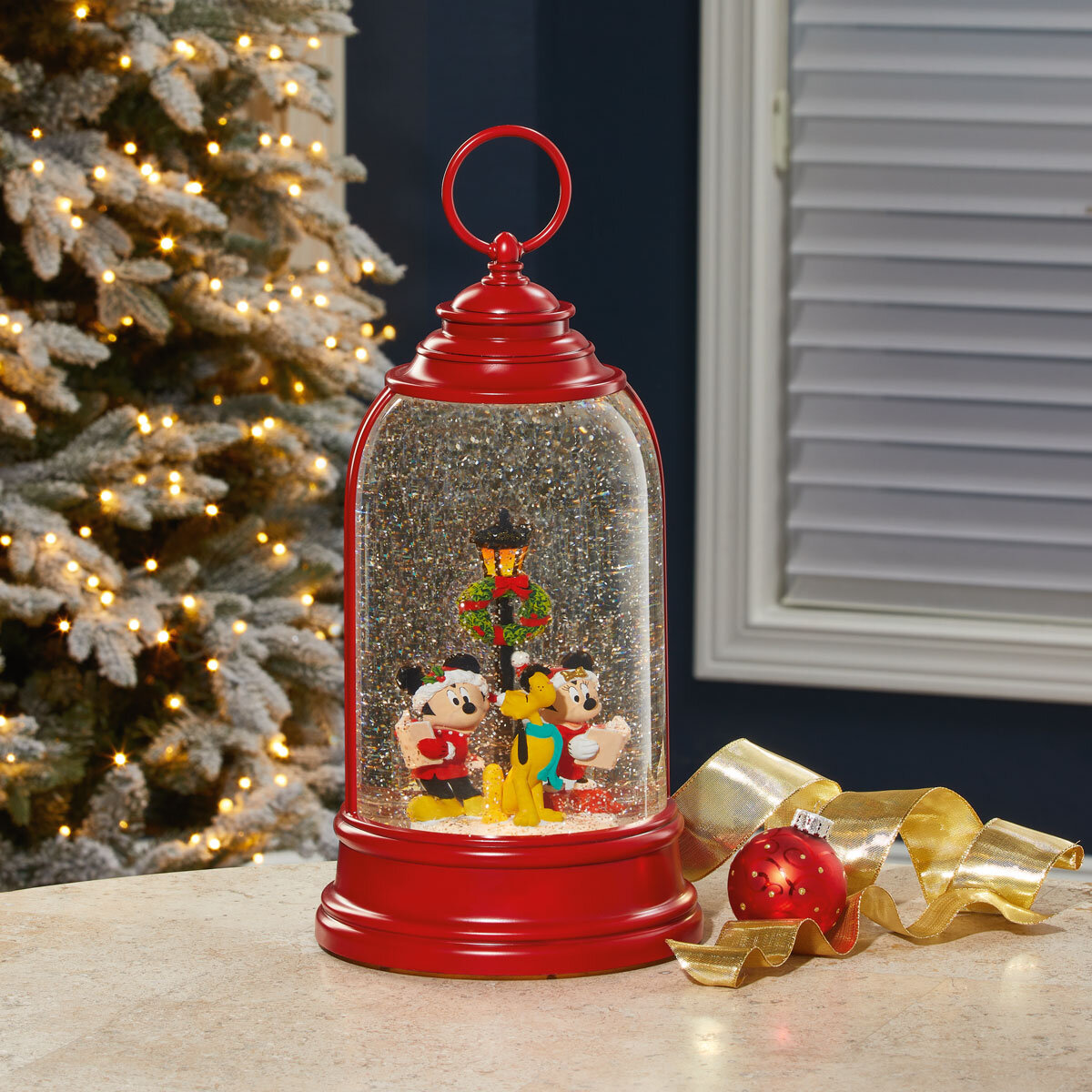 Disney Spinning Lantern in a christmas scene