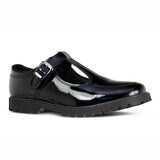 TeⓇm Emily Patent Buckle T-Bar Girl's School Shoes, Youth 3