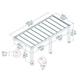 Palram Canopia Helsinki 9ft 10" x 21ft 10" (3m x 6.65m) Cedar Wood Patio Cover