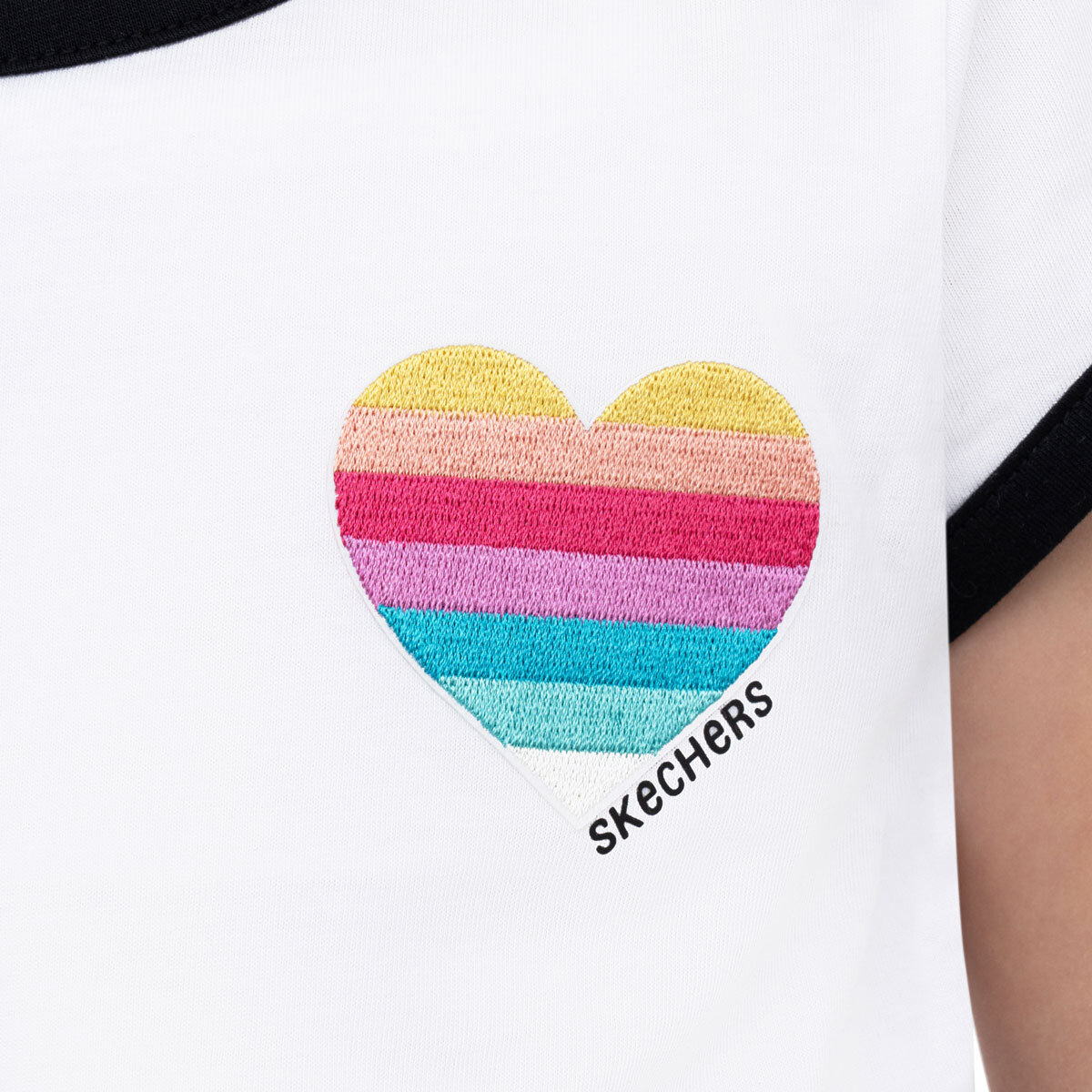 Skechers Kids Tee & Short 3 Piece Set in White