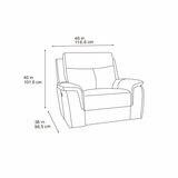 Maverick Grey Fabric Power Recliner Armchair