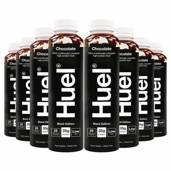 Huel Complete Meal Drink Black Edition Chocolate, 8 x 500ml