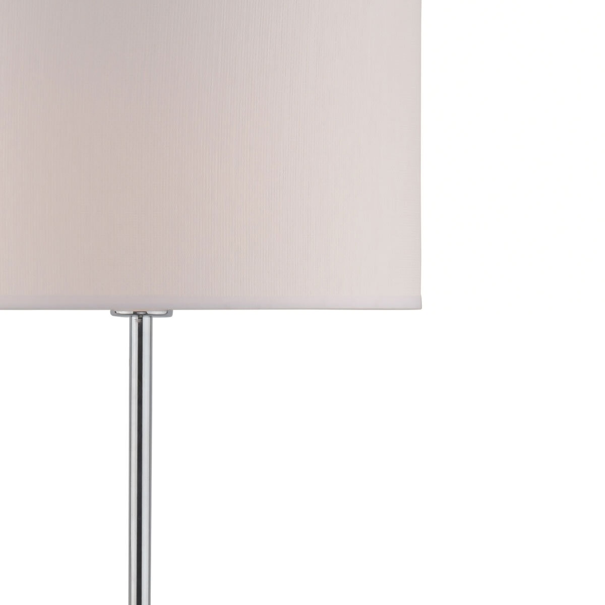 Delta Polished Chrome Floor Lamp with Shade