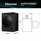 Hisense KitchenFit 5i Series DH5I904BBBC, 9kg Heat Pump Dryer, A+++ Rated in Black Hisense KitchenFit 5i Series DH5I904BBBC, 9kg Heat Pump Dryer, A+++ Rated in Black