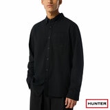 Hunter Mens Long Sleeve Shirt in Black