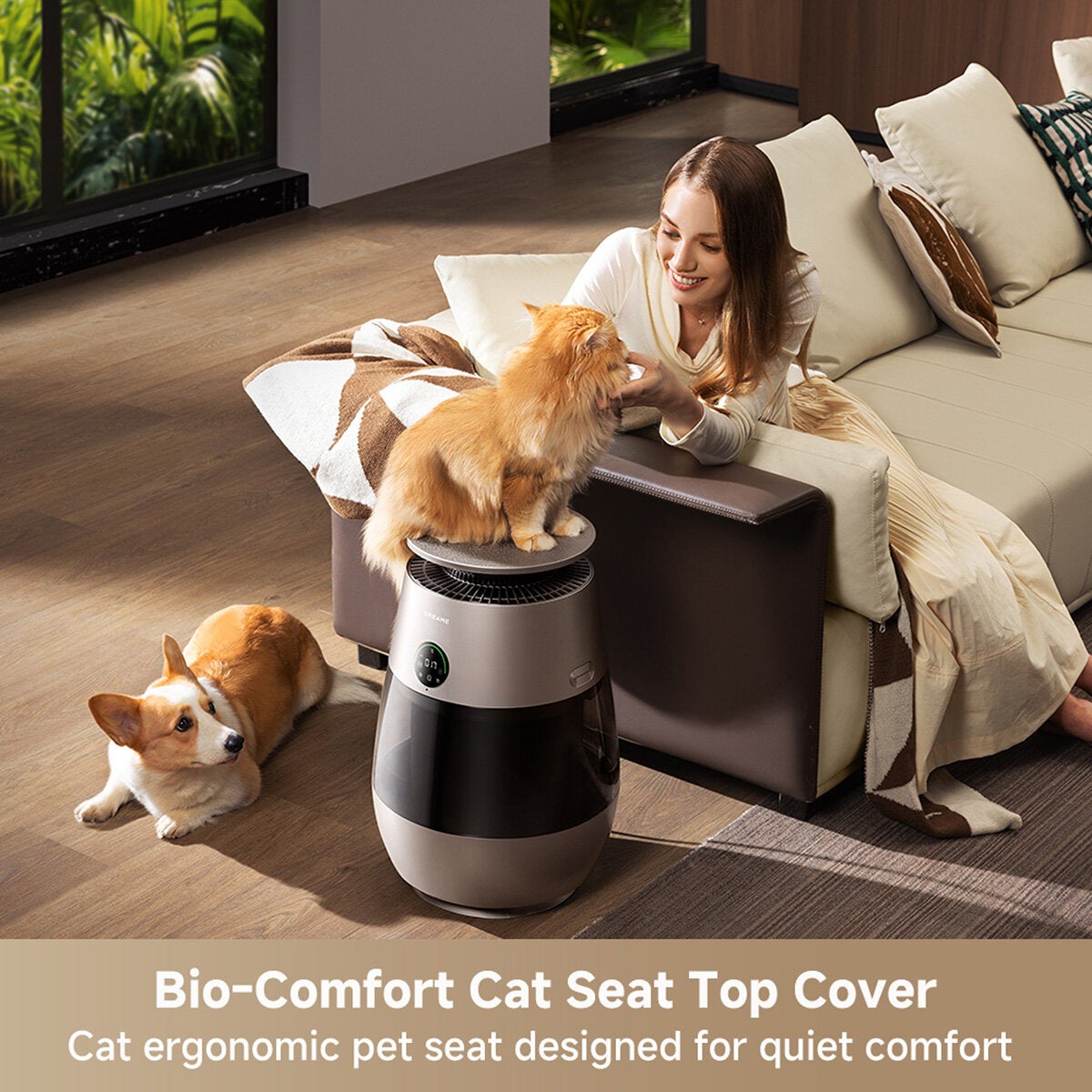 Lifestyle image bio comfort cat seat top cover