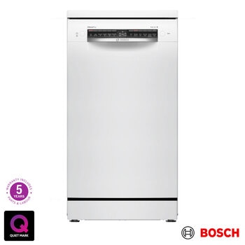 Bosch SPS4HMW49G Series 4 Slimline Freestanding 10 Place Setting Dishwasher, E Rated in White