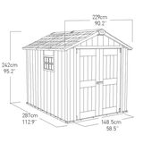 Keter Oakland 7ft 6" x 9ft 4" (2.3 x 2.9m) Shed