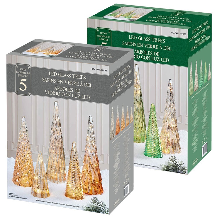 Buy Glass Trees 5 Pack Combined Image at Costco.co.uk
