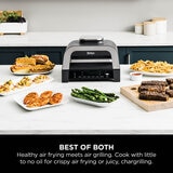 Lifestyle image of grill and air fryer on kitchen countertop Lifestyle image of grill and air fryer on kitchen countertop