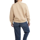Elle Sport Women's Fleece Cities Crewneck Sweater in Beige