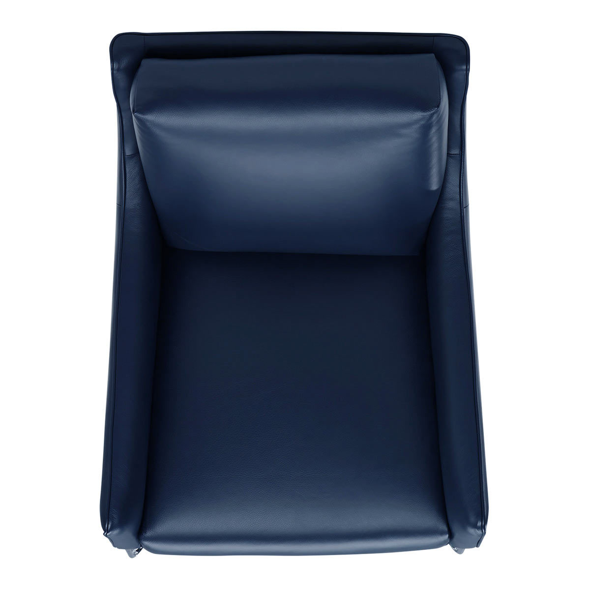 Natuzzi Navy Top Grain Leather Accent Chair Costco UK