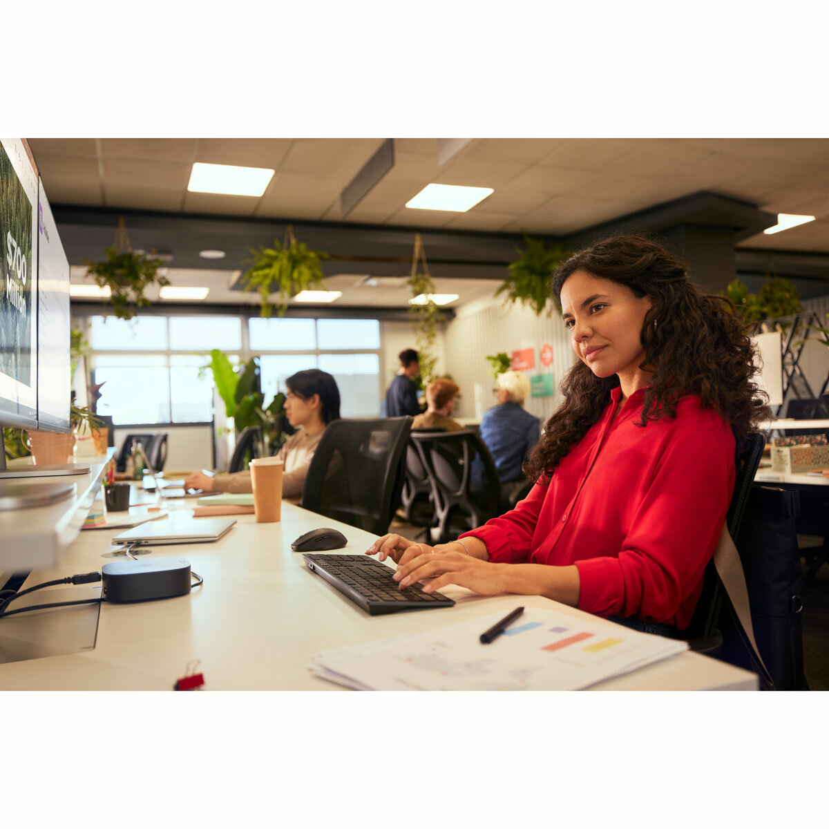 HP 720 Multi-Device Ultra-Fast Rechardgeable Wireless Keyboard and Mouse Combo