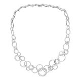 13.63ctw Round Brilliant & Baguette Diamond Necklace, 18ct White Gold