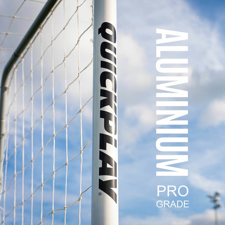 Lifestyle image showing the aluminium pro grade goal Lifestyle image showing the aluminium pro grade goal