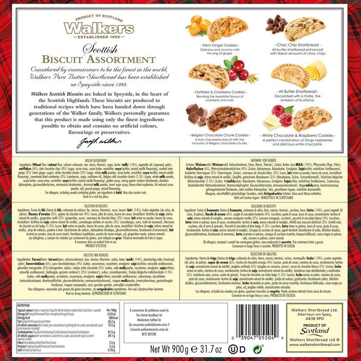 Walkers Scottish Biscuit Assortment, 900g Costco UK