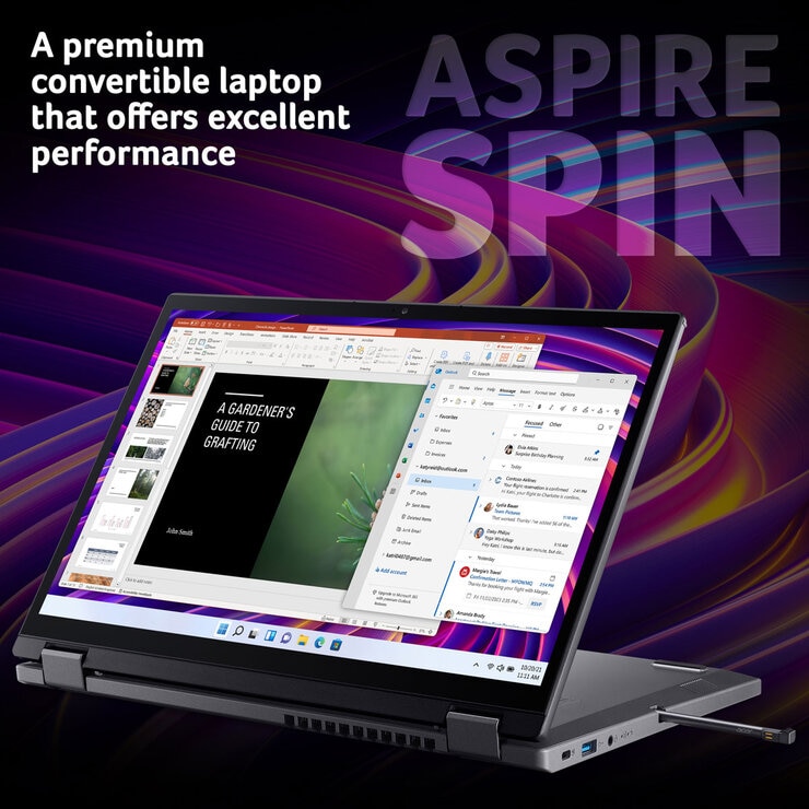 Acer Aspire Spin, Intel Core Ultra 5, 16GB RAM, 1TB SSD, 14 Inch Converitble 2in1 Laptop, NX.J3JEK.003