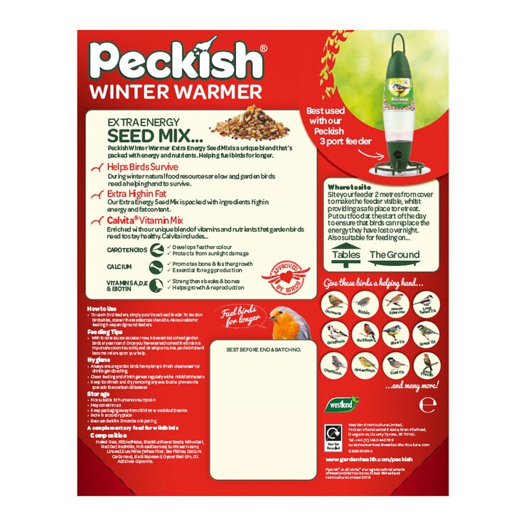 Peckish Winter Warmer Extra Energy Bird Seed Mix, 12.75kg Costco UK