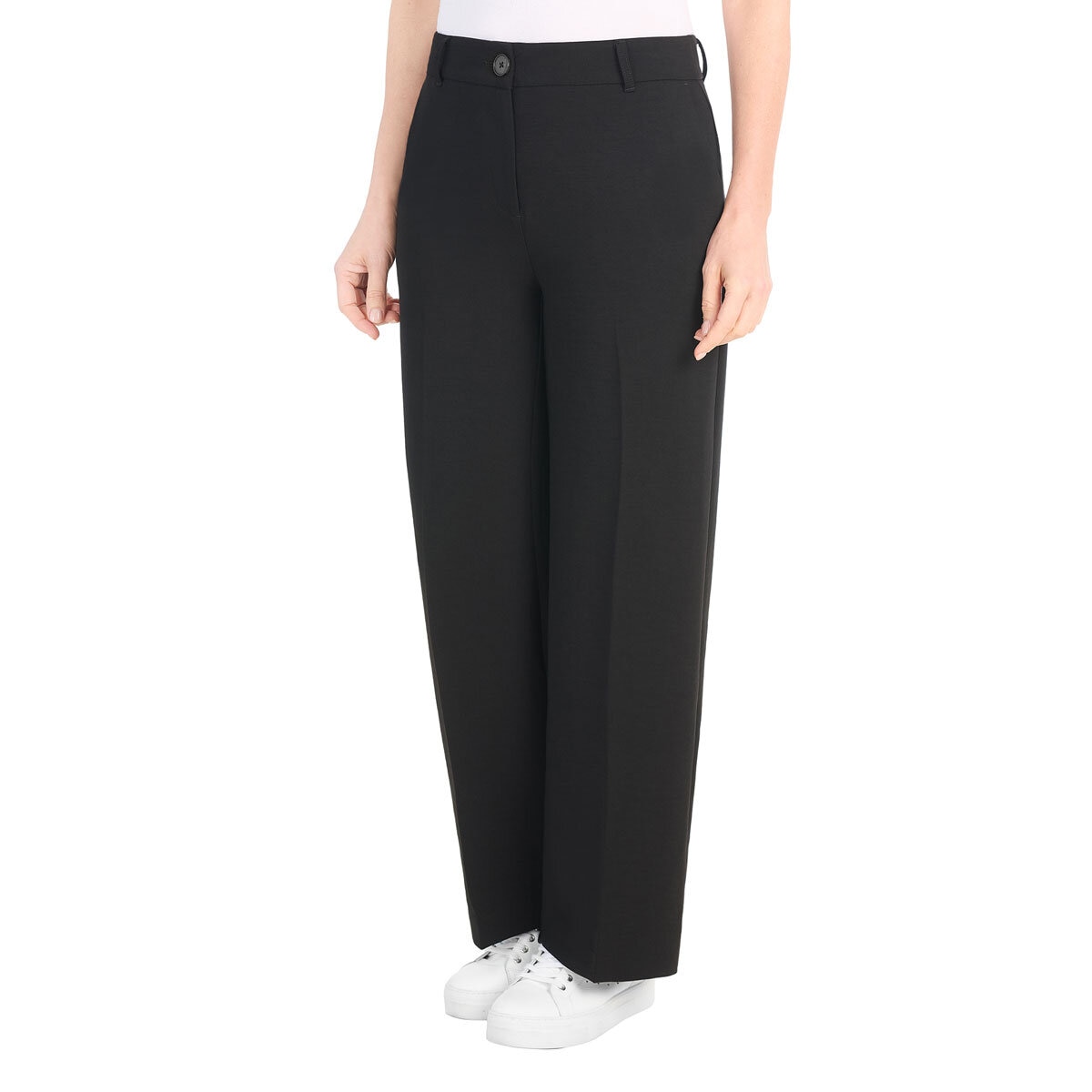 Dalia Ladies Pleated Crepe Wide Leg Pant