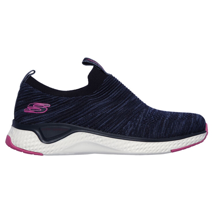Skechers Solar Fuse-Lite Joy Knit Women's Shoes in Navy Heather, Size 8