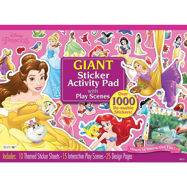 Disney Princess Giant Sticker Activity Pad (4+ Years) Costco UK