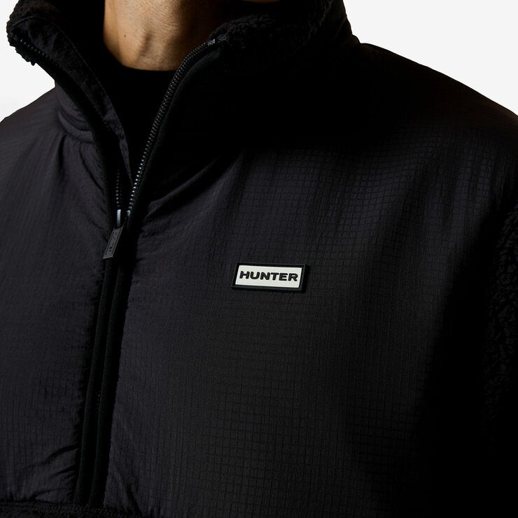 Hunter Men's 1/2 Zip Fleece in Black