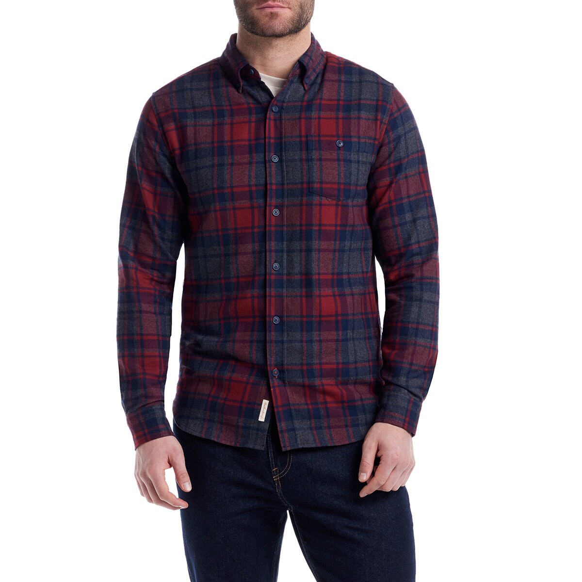 Weatherproof Men's Long Sleeve Flannel Shirt