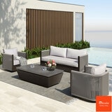 LetRight Vega 4 Piece Deep Seating Set + Cover