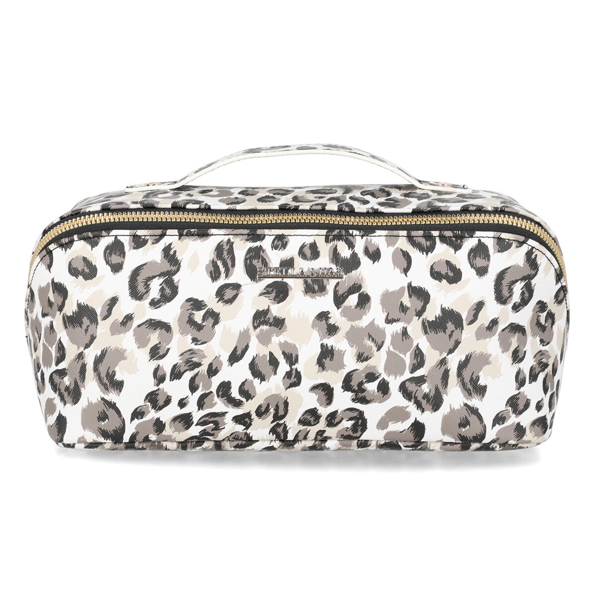 Stella and Max, Zip Around Cosmetic Case in Leopard