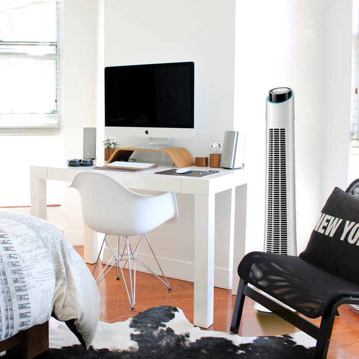 NSA Column Fan With Remote Control White, TFDC-60-RC/W NSA Column Fan With Remote Control White, TFDC-60-RC/W