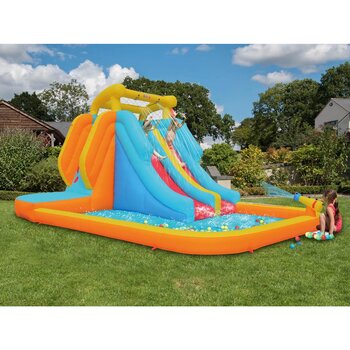 6.1M Double Single Inflatable Water Slide Mat Summer Waterskiing