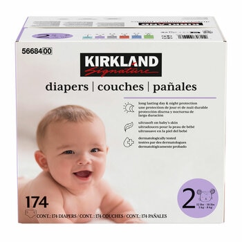 Kirkland Signature Nappies, Size 2, 174 Pack