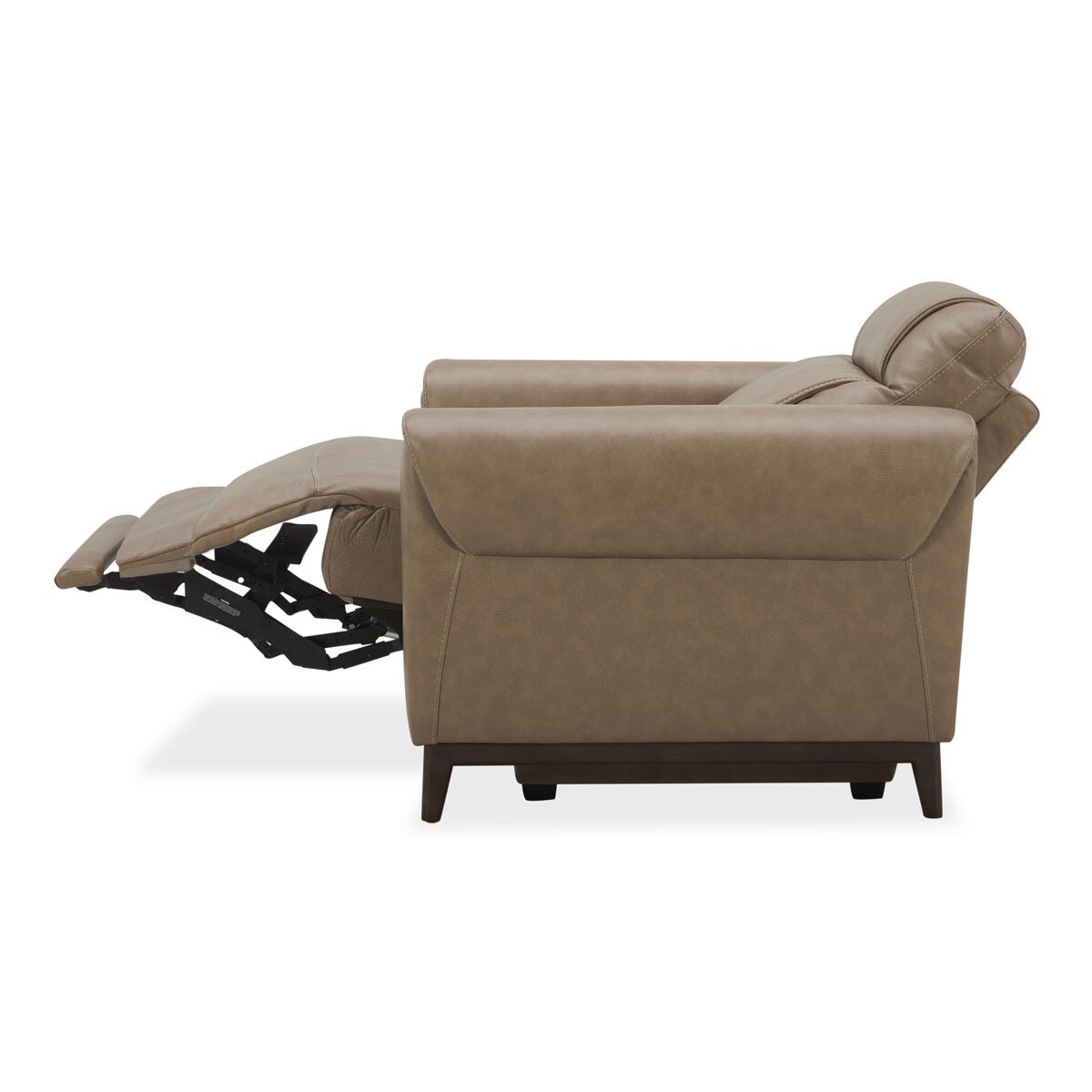 Aiden & Ivy Spencer Brown Leather Power Reclining Armchair