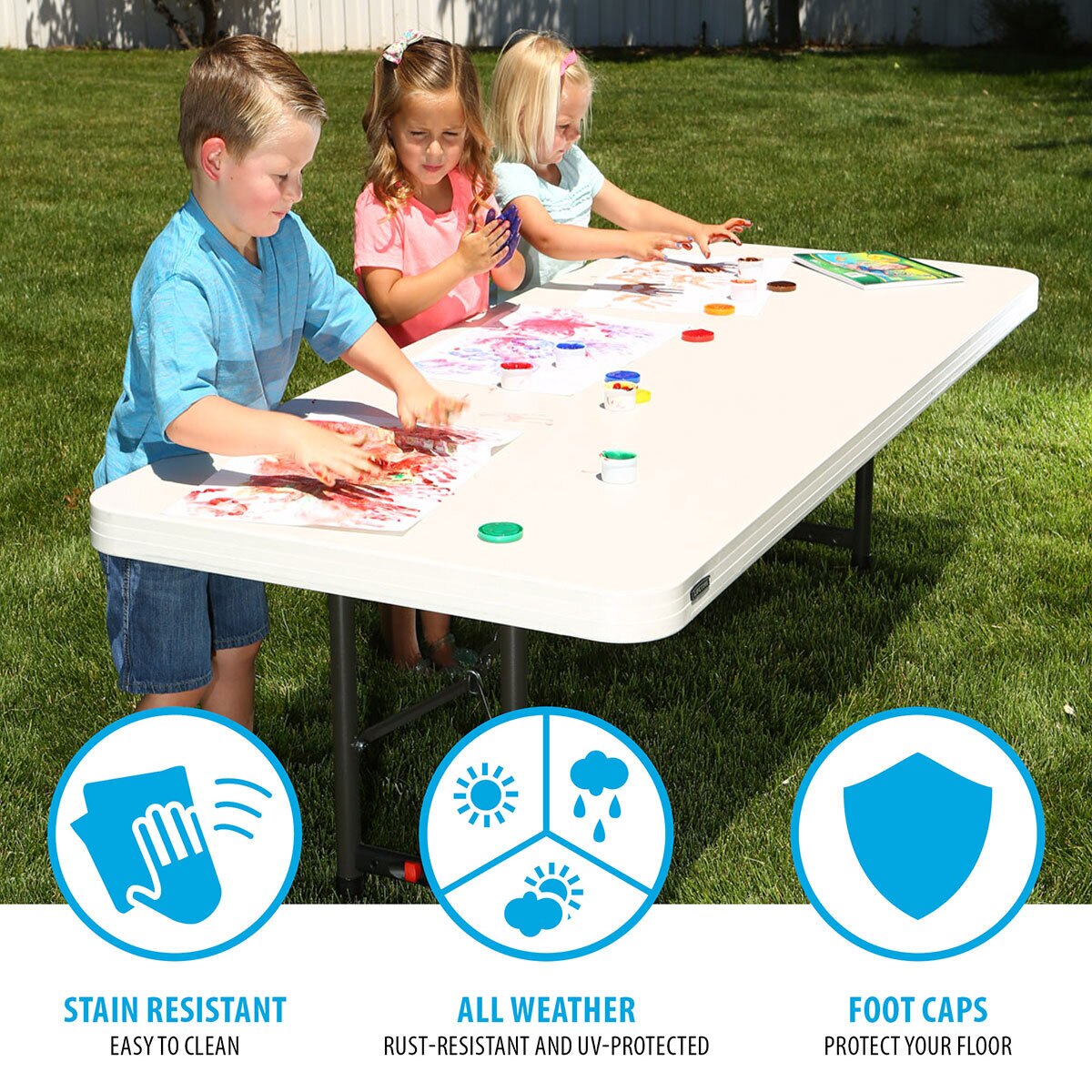 Lifetime 6ft Adjustable Height Commercial Table, 20 Pack