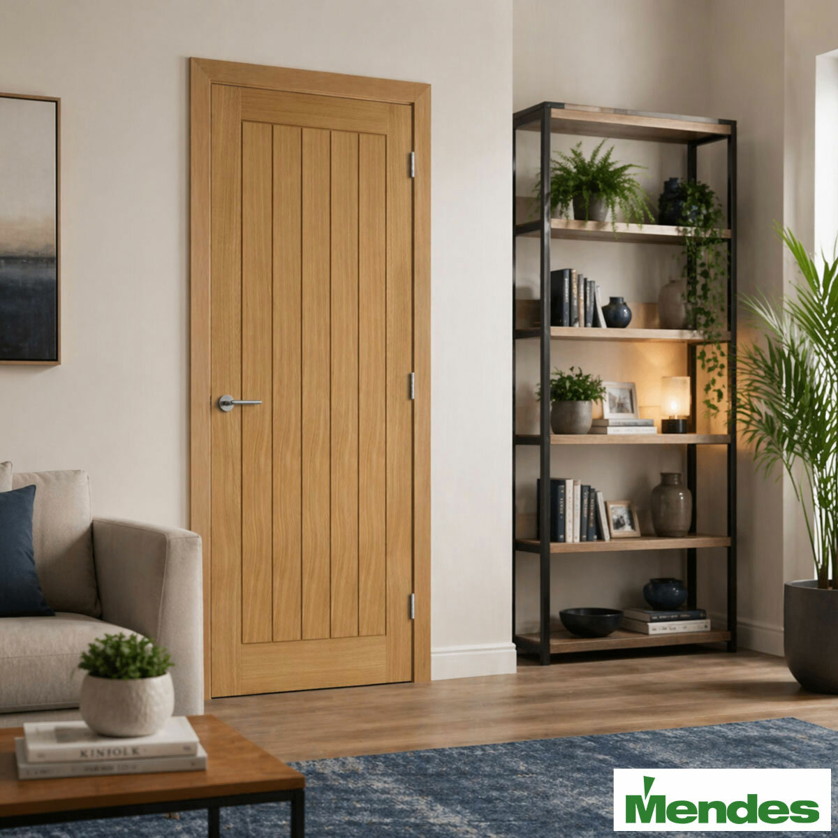 Mendes Internal FD30 Prefinished Fire Door - Oak Wiltshire in 3 Sizes
