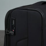Rock Vitality Softshell Suitcase 4pc set in Black Rock Vitality Softshell Suitcase 4pc set in Black