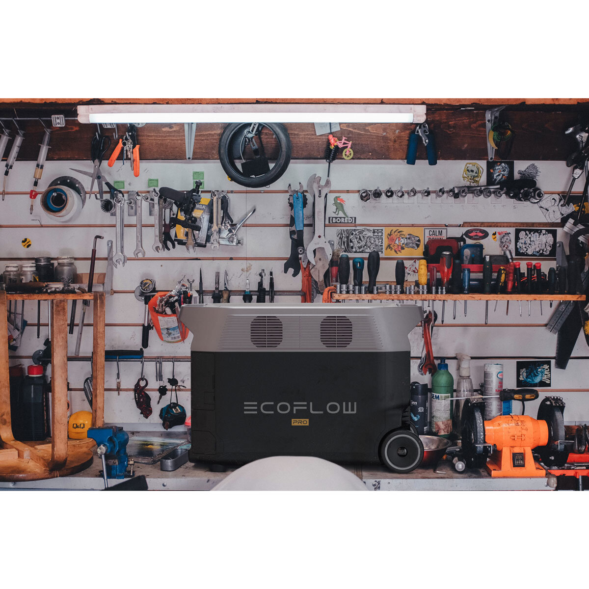 Lifestyle image of Delta Pro in garage setting