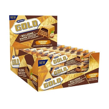 McVities Gold Billion Bar Chocolate & Hazelnut, 24 x 39.5g