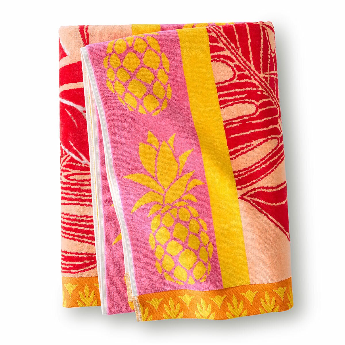 Oversized 100% Cotton Pink Parrot Beach Towel Oversized 100% Cotton Pink Parrot Beach Towel