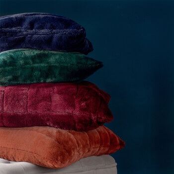 Empress Faux Fur Feather Cushion in 8 Colours