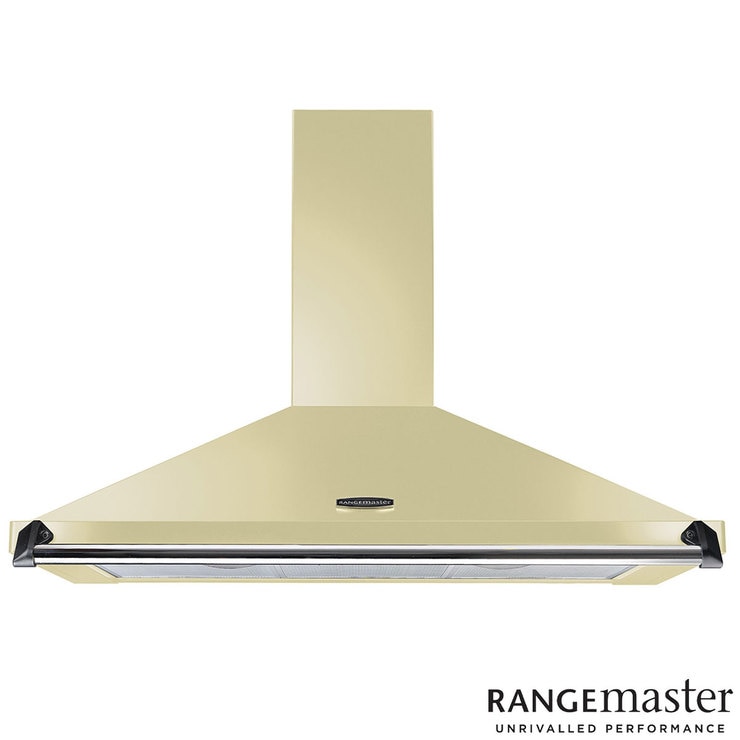 Rangemaster CLAHDC90CR/C, Cooker Hood, D Rated in Cream and Chrome