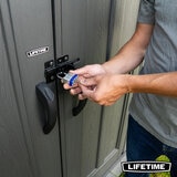 Lifetime 20ft x 8ft (6 x 2.4m) Rough Cut Dual Entry Outdoor Storage Shed - Model 60456