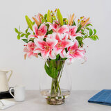 Lifestyle image of Lillies in vase