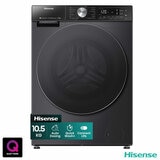 Hisense WF5S1045BB, 10.5kg 1400rpm Washing Machine, A Rated in Black