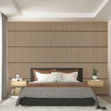 Artika Sonolok Acoustic Wall Panel Set in Oak & Black, 4 Pack